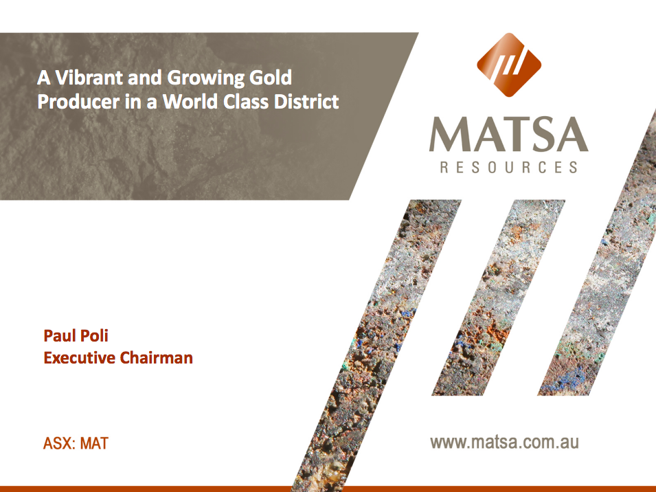 Matsa Investor Presentation