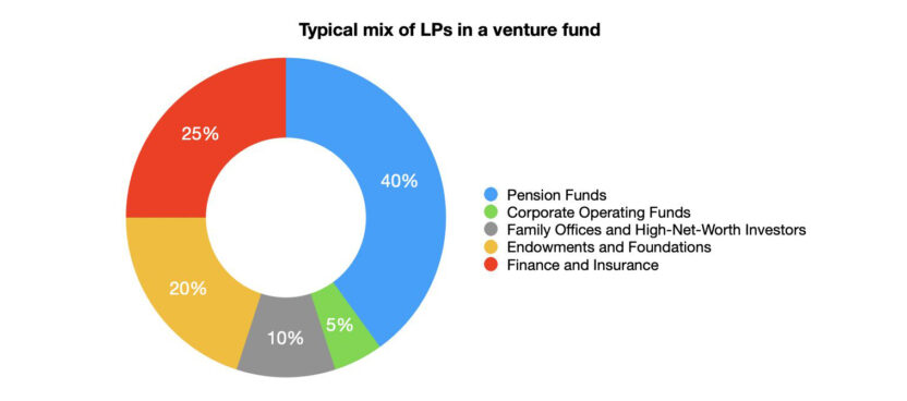 <strong>A Typical LP Composition In A Venture Fund</strong>