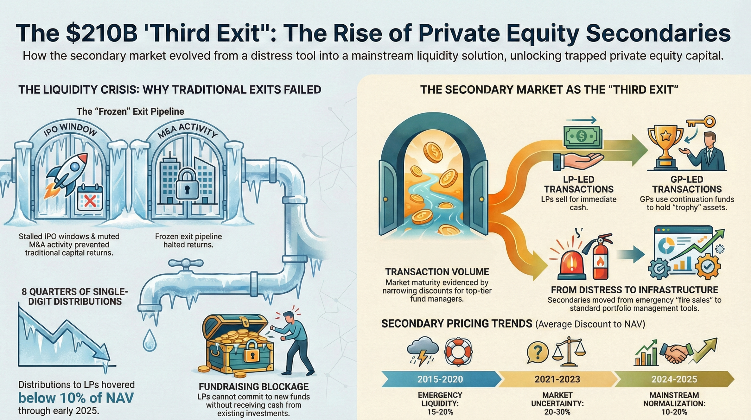 The $210 Billion Secondary Market: Why Private Equity’s Third Exit Just Became Mainstream