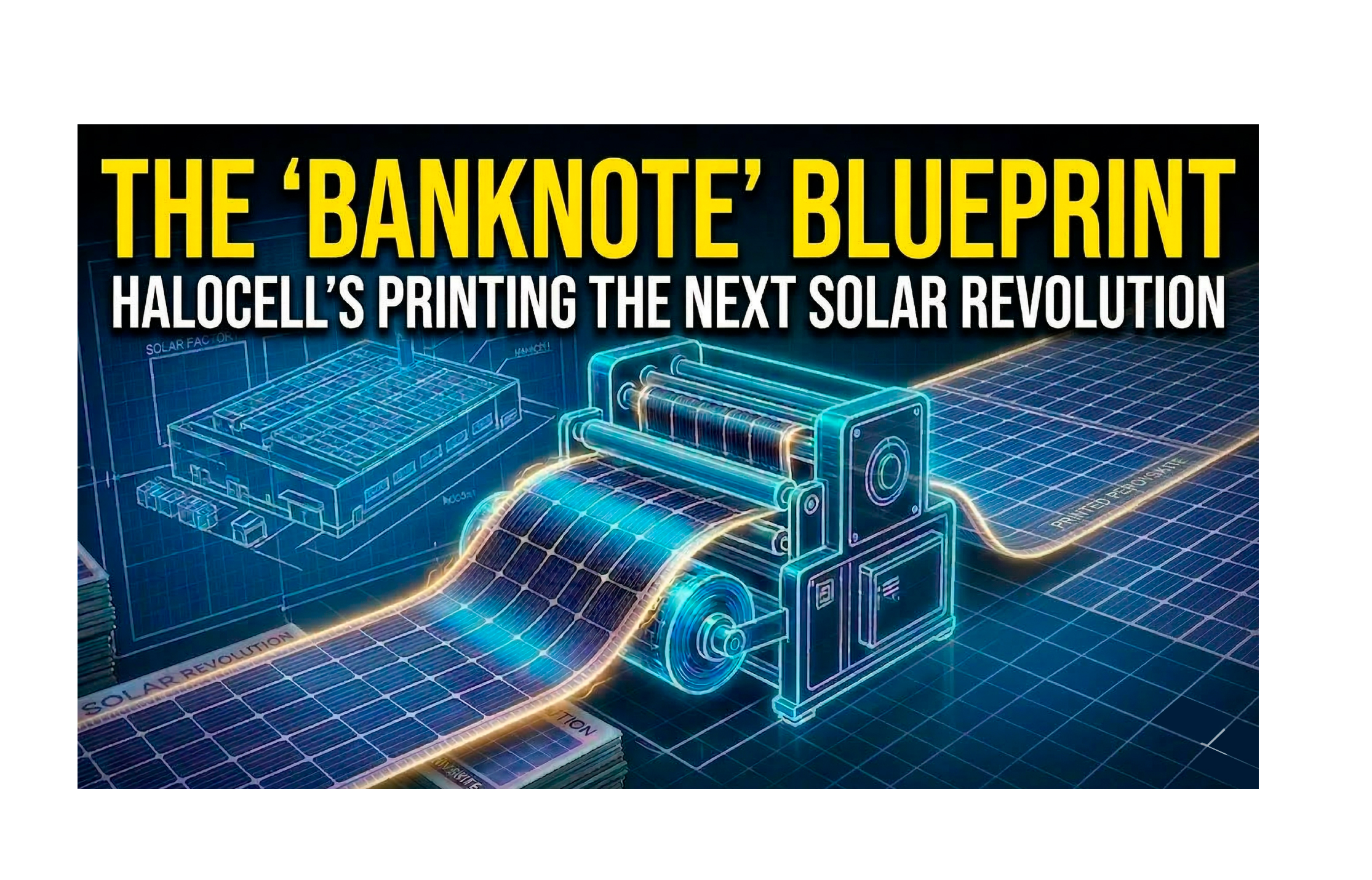 The ‘Banknote’ Blueprint: Halocell’s Plan to Print the Next Solar Revolution