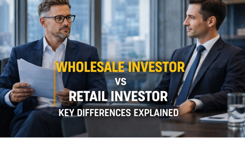 Wholesale Investor vs Retail Investor: Key Differences Explained